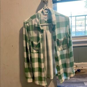 C.C Green Checkered Men's Shirt